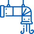 Ducts Blue Icon