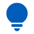 Light Bulb Blue Icon