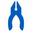 Pliers Blue Icon